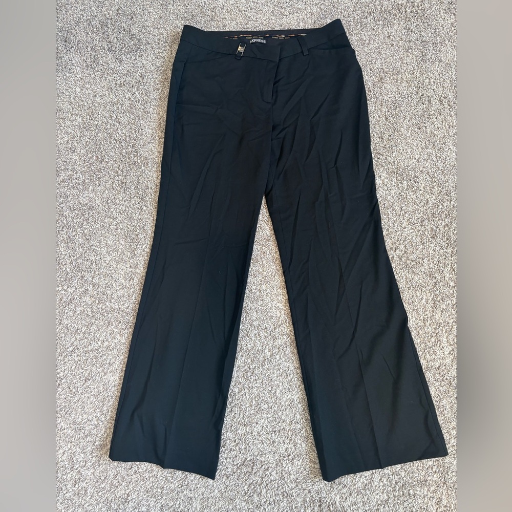 Express Design Studio Full-Length Black Editor Pants in Size 10 Regular